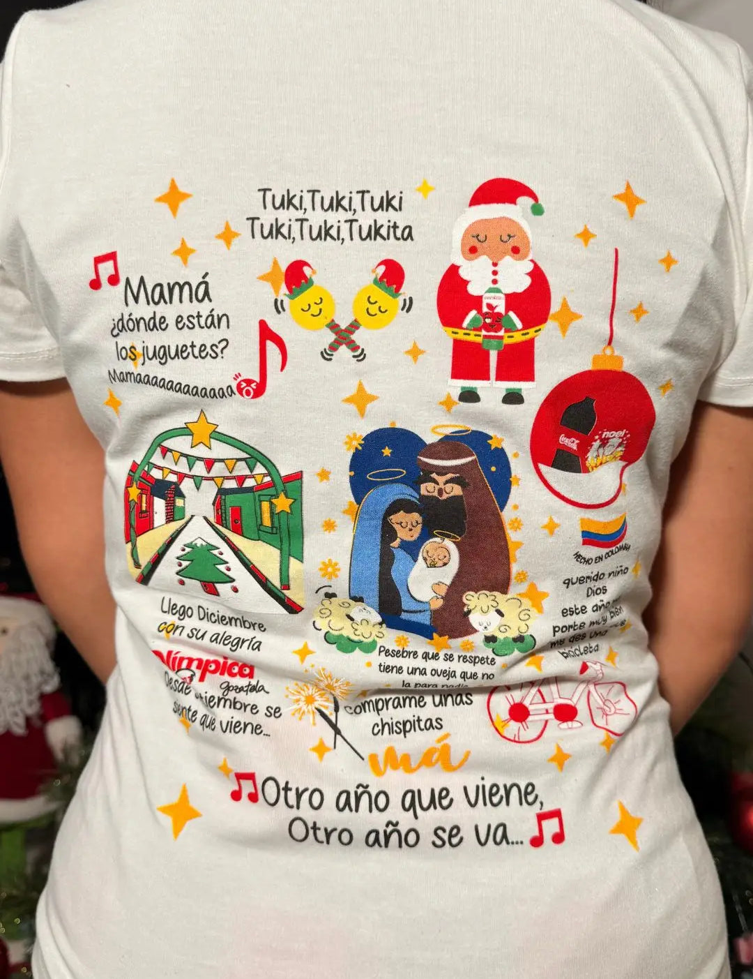 Camiseta estampada navidad
