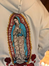 Hoodie Virgen de Guadalupe Premium con Pedrería Bordada