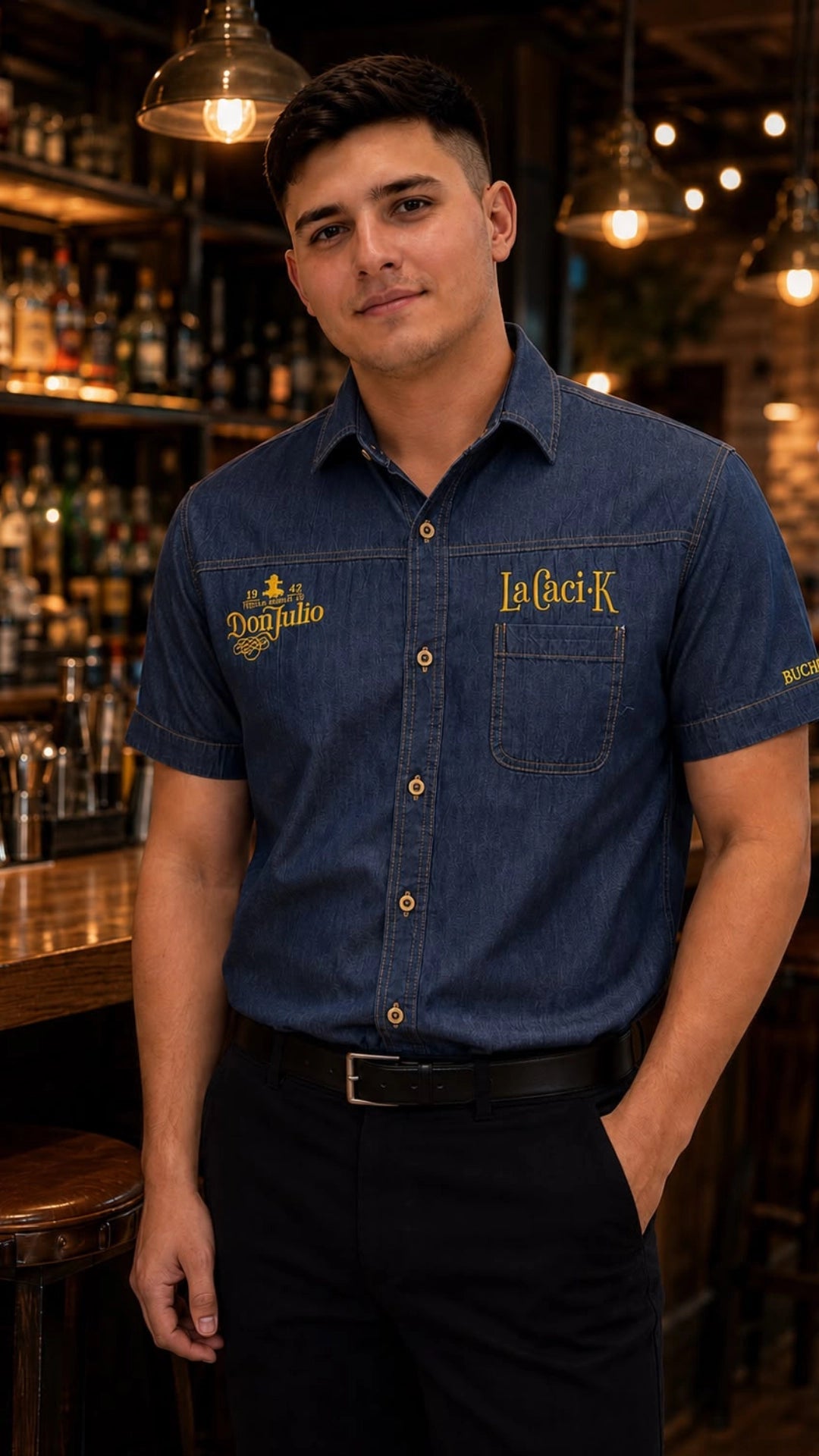Camisa Corporativa en Denim Premium