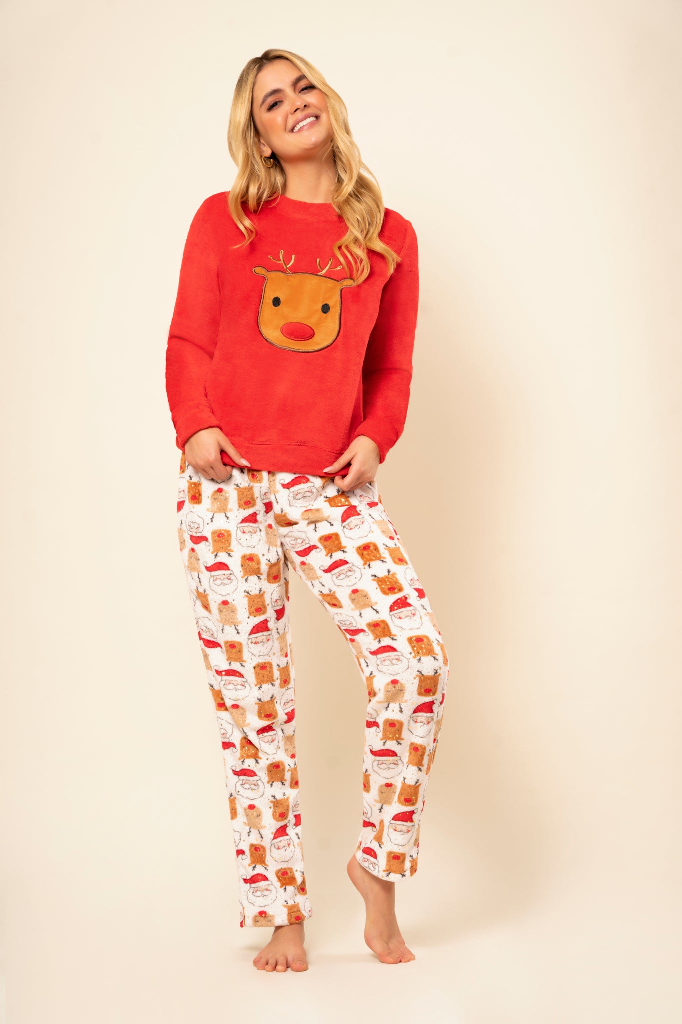 Pijama de navidad termica de dama